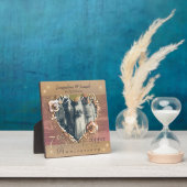 Jubiläum Hochzeit Coppery Rose Foto Plaque Fotoplatte (InSitu)