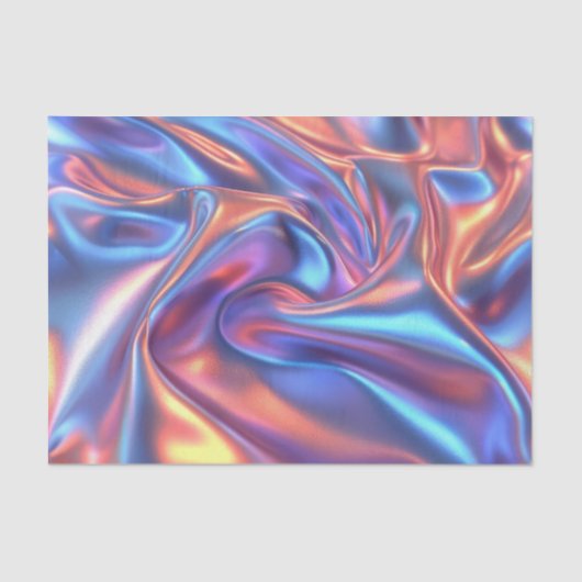 Jubiläum Hochzeit Geburtstag Iridescent Fabric Seidenpapier (Vorderseite)