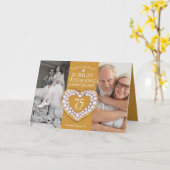 Jubiläum-Hochzeitstag jetzt, dann Foto Karte (Gelbe Blume)