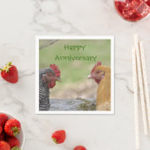 Jubiläum Hühner Napkins Serviette (Beispiel)
