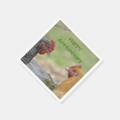 Jubiläum Hühner Napkins Serviette (Ecke)