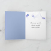 Jubiläum Hydrangea Basket Bouquet Karte (Innenseite)