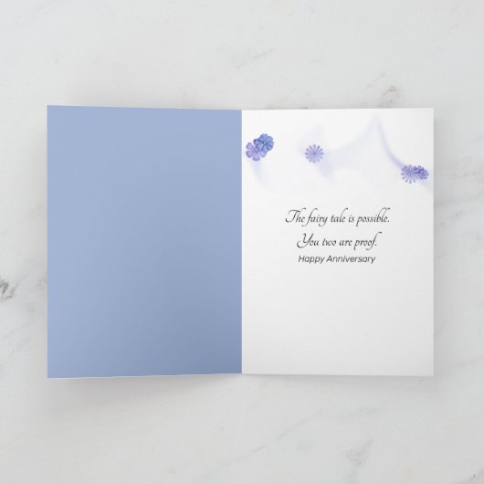 Jubiläum Hydrangea Basket Bouquet Karte (Innenseite)