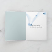 Jubiläum Hydrangea Bouquet Karte (Innenseite)