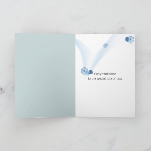 Jubiläum Hydrangea Bouquet Karte (Innenseite)