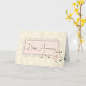 Jubiläum Hydrangea Bouquet Karte (Gelbe Blume)