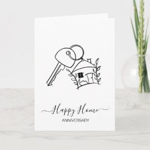 Jubiläum Ihres neuen Zuhause-echten Anwesen-Agent Karte