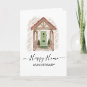 Jubiläum Ihres neuen Zuhause-echten Anwesen-Agent Karte (Vorderseite)