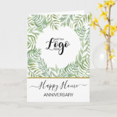 Jubiläum Ihres neuen Zuhause-echten Anwesen-Agent Karte (Gelbe Blume)