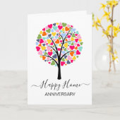 Jubiläum Ihres neuen Zuhause-echten Anwesen-Agent Karte (Gelbe Blume)