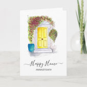 Jubiläum Ihres neuen Zuhause Real Anwesen Agent Karte (Vorderseite)