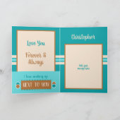 Jubiläum ist jeden Tag türkis Karte (Innenseite)