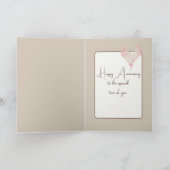 Jubiläum Kaffee mit Herz Karte (Innenseite)