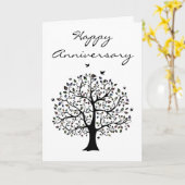 Jubiläum Karte (Gelbe Blume)