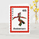 Jubiläum Karte (Gelbe Blume)