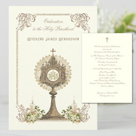 Jubiläum katholischer Priesterherrschaft Einladung
