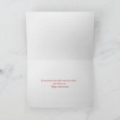 Jubiläum-Liebe mit rosa Herzen Karte (Innenseite)