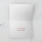 Jubiläum-Liebe mit rosa Herzen Karte (Innenseite)