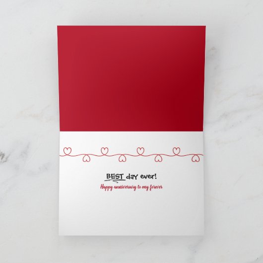 Jubiläum Liebe Peanuts Karte (Innenseite)