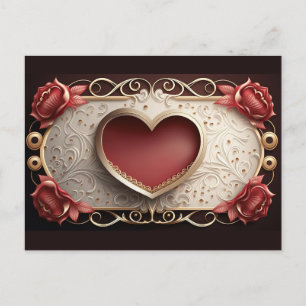 Jubiläum Liebe Valentinstag Postkarte