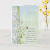 Jubiläum Lily of the Valley Bouquet Karte (Gelbe Blume)