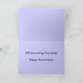 Jubiläum Love Birds Card Karte (Innenseite)