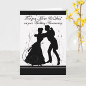 Jubiläum Mama & Vater Tanzcouch Karte (Gelbe Blume)