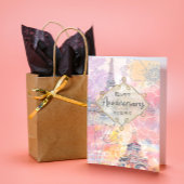 Jubiläum meine Liebe Eiffelturm Wasserfarbe Karte