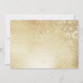 Jubiläum mit Foto - Gold Einladung (Rückseite)