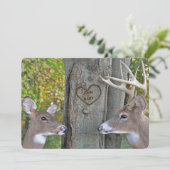 Jubiläum mit geschnitztem Herzen Einladung (Stehend Vorderseite)