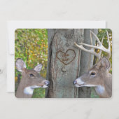 Jubiläum mit geschnitztem Herzen Einladung (Vorderseite)