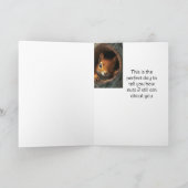 Jubiläum Niedlich Spaß am Eichhörnchen Karte (Innenseite)