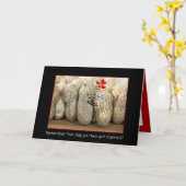 Jubiläum Niedliches Erdnusskuppel Karte (Gelbe Blume)