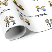 Jubiläum Niedliches Paar 🎉 gemeinsam erwachsen Ca Geschenkpapier (Rolleneckpunkt)