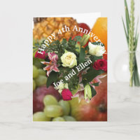 Jubiläum, Obst und Blume,