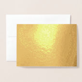 Jubiläum- oder Ereignismeldung in Solid Gold Folienkarte (Rückseite mit Umschlag)