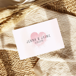 Jubiläum oder Hochzeit von Watercolor Pink Karte