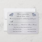 Jubiläum- oder Hochzeitkarten mit Wahlmöglichkeit Einladung (Rückseite)