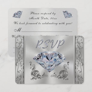 Jubiläum- oder Hochzeitkarten mit Wahlmöglichkeit Einladung