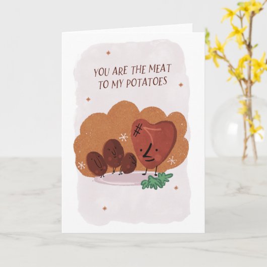 Jubiläum oder Valantinenkarte, Retrodesign Karte (Gelbe Blume)