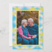 Jubiläum Party Blue Gefärbte Krawatte Einladung (Rückseite)