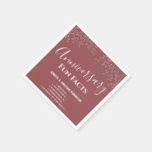 Jubiläum Party Blumenspass Fakten Napkins Serviette (Ecke)
