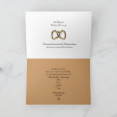 Jubiläum Party Einladung Gold Rose (Innenseite)