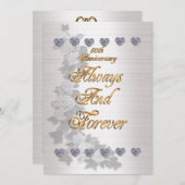 Jubiläum Party Einladung Viktorianische Engel (Vorne/Hinten)