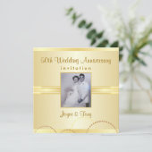 Jubiläum Party - Einladungen für kundenspezifische (Stehend Vorderseite)