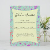 Jubiläum Party Feste Confetti Einladung (Stehend Vorderseite)