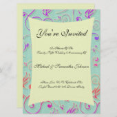 Jubiläum Party Feste Confetti Einladung (Vorne/Hinten)