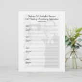 Jubiläum Party Guest Book Foto Anmeldeseite (Stehend Vorderseite)