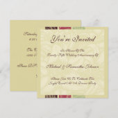 Jubiläum Party Morrokanische Nächte Einladung (Vorne/Hinten)