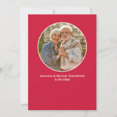 Jubiläum Party Niedlich Whimsical Elche Foto Einladung (Rückseite)